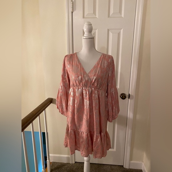Anthropologie Jolene Jacquard Pink Mini Dress NWT! - Picture 9 of 14
